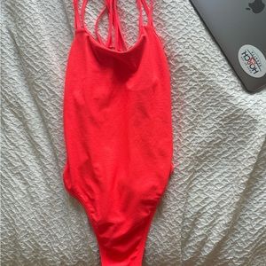 Jolyn one piece bathing suit hot pink